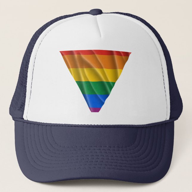 GORRA DE CAMIONERO TRIÁNGULO 1 DEL ORGULLO GAY (Anverso)