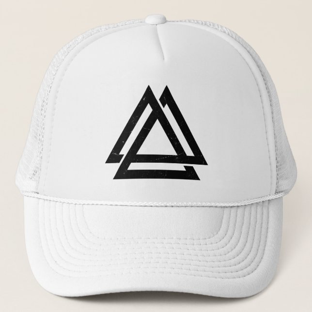 Gorra De Camionero Triángulo de la nuez de aceite (Anverso)