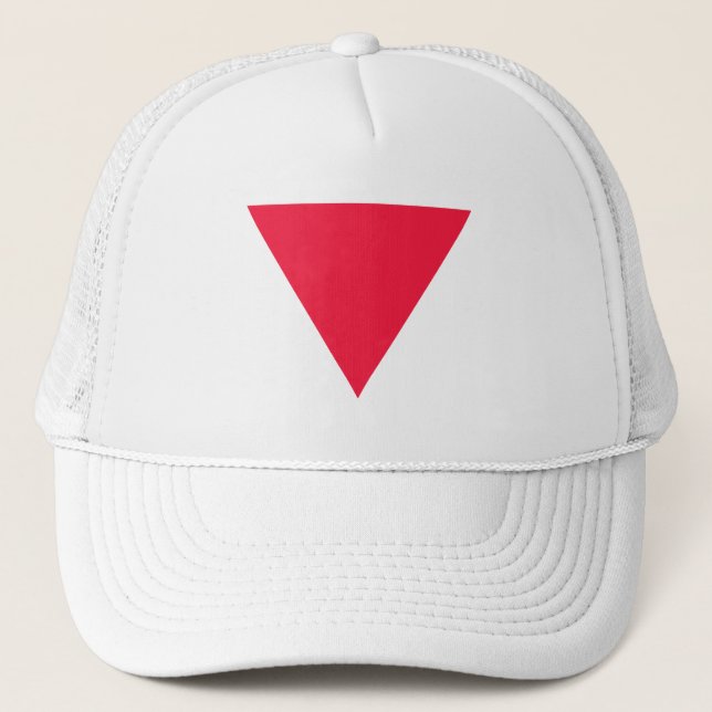 Gorra De Camionero triángulo rojo invertido (Anverso)