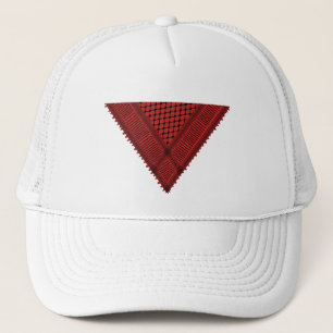 Gorra De Camionero triángulo rojo Keffiyeh símbolo de resistencia pal