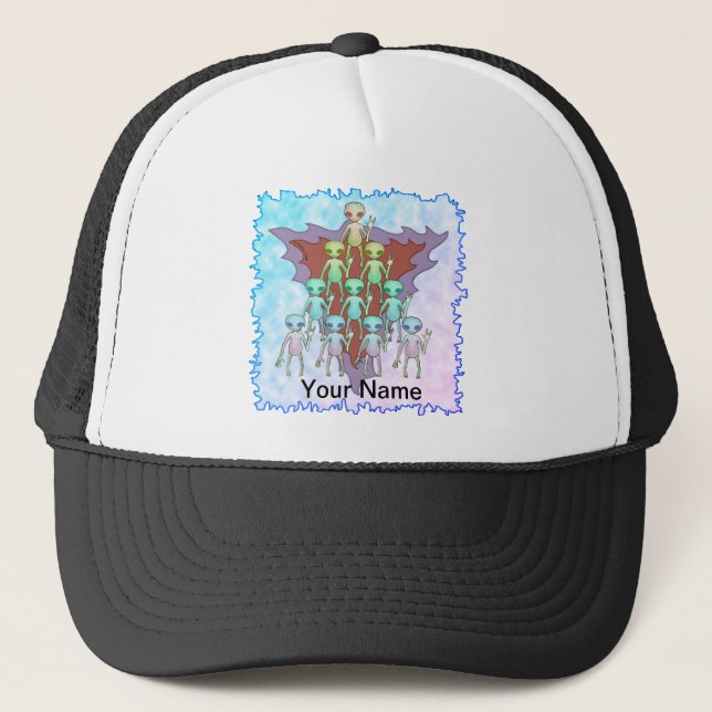 Gorra De Camionero Triángulo violeta de Alien (Anverso)