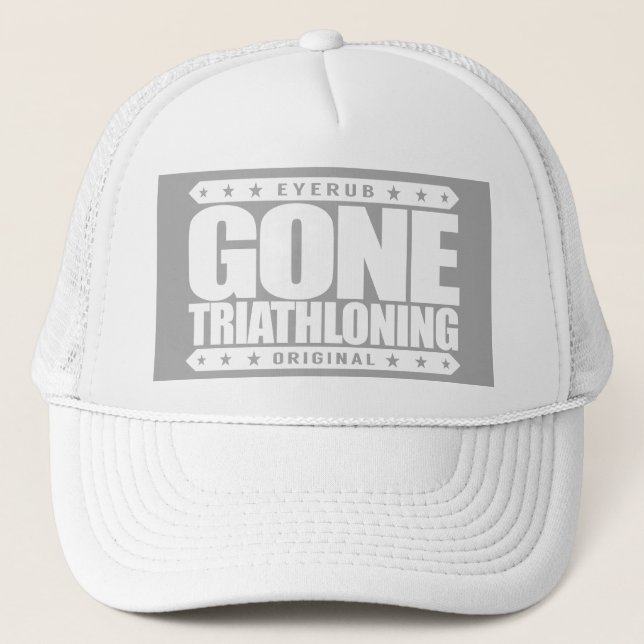 Gorra De Camionero TRIATHLONING IDOS - Un Triathlete orgulloso y (Anverso)