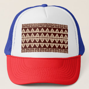 Gorra De Camionero Tribal a rayas: Obra de arte fundamental.