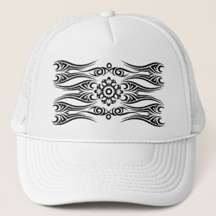 Gorra De Camionero Tribal del tatuaje negro 1