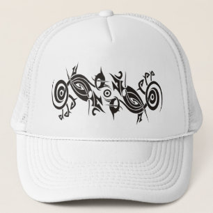 Gorra De Camionero Tribal del tatuaje negro 2