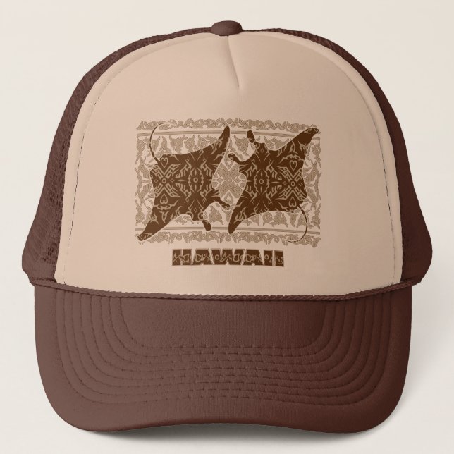 Gorra De Camionero Tribal-Manta-Ray (Anverso)