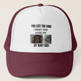 Gorra De Camionero Tributo de dos fotos con mensaje cariñoso