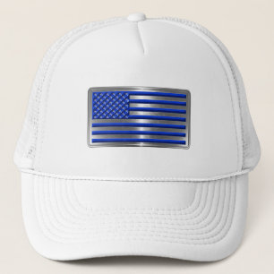 Gorra De Camionero Tributo de la bandera de los Estados Unidos por la