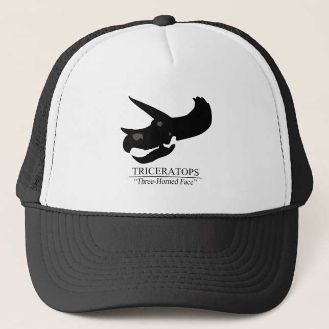 Gorra De Camionero Triceratops Skull (Anverso)