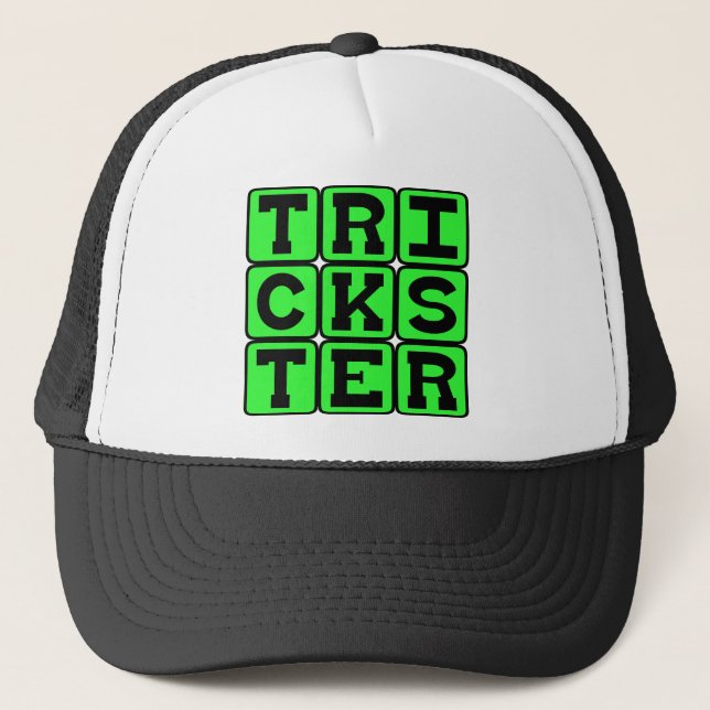 Gorra De Camionero Trickster, ilusionista (Anverso)