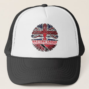 Gorra De Camionero Trinidad y Tobago Reino Unido Árbol británico