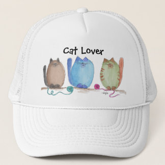 Gorra De Camionero Trío de Gatitos