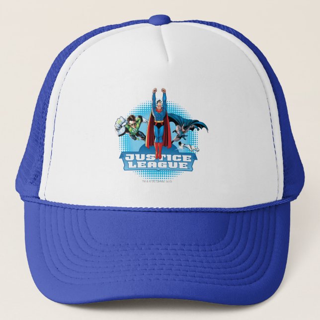 Gorra De Camionero Trio de poder de la Liga de la Justicia (Anverso)