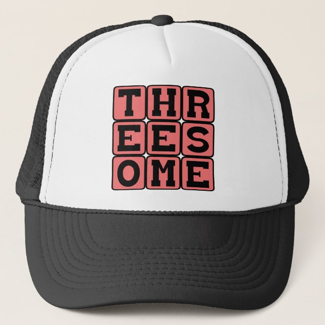 Gorra De Camionero Trío, Embarazada con Gemelos (Anverso)