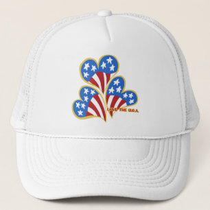 Gorra De Camionero Triple Heart USA Trucker Hat