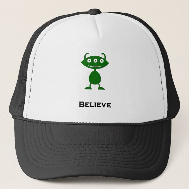 Gorra De Camionero Triple Ojo Creer Verde (Anverso)