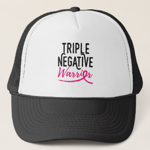 Gorra De Camionero Triple sobreviviente negativa conciencia del cánc