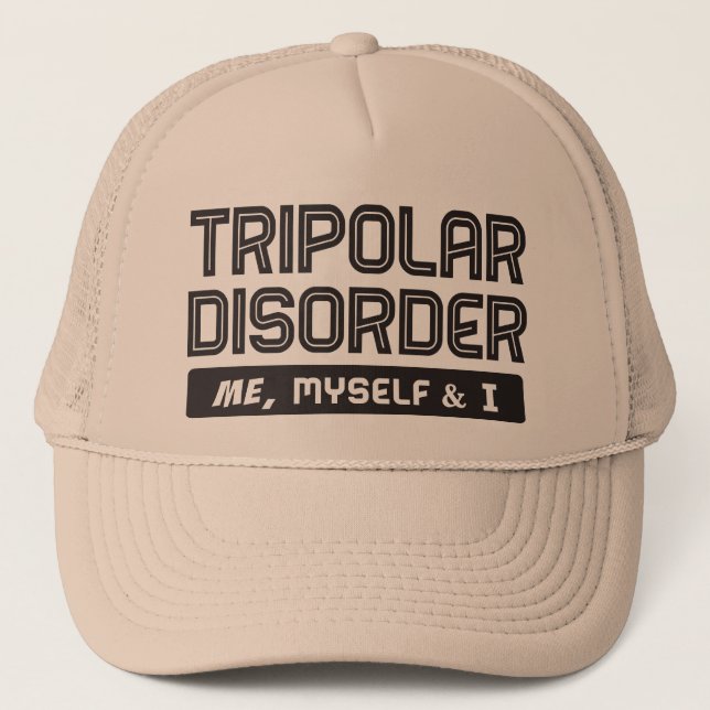 Gorra De Camionero Tripolar: yo, yo mismo y yo (Anverso)