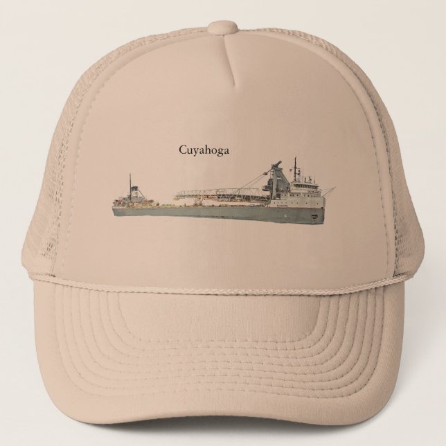 Gorra De Camionero Tripulación de camionetas de Cuyahoga (Anverso)