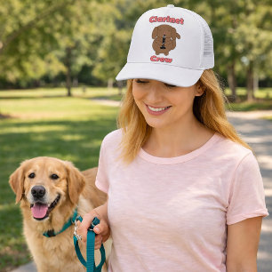 Gorra De Camionero Tripulación de Clarinete Adorable Perrito Músico K