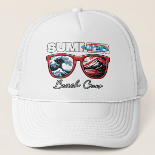Gorra De Camionero Tripulación de playa de verano - Vibes de verano