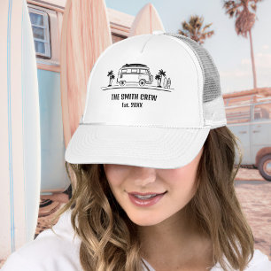 Gorra De Camionero Tripulacion de Vida en Furgoneta Vintage Surfista