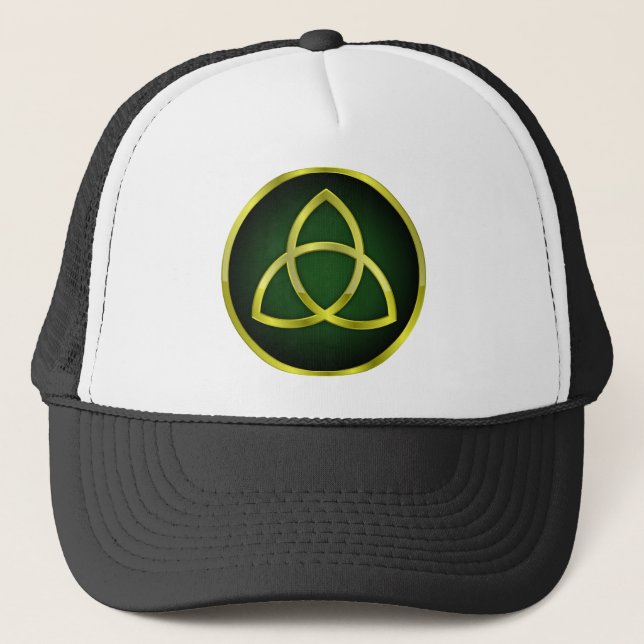 Gorra De Camionero triquetra de oro y verde (Anverso)