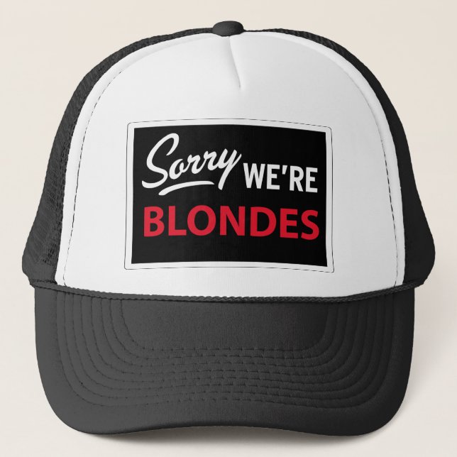 Gorra De Camionero Triste somos BLONDES (Anverso)
