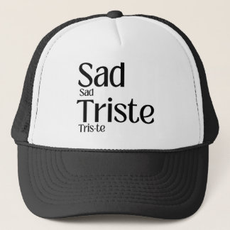 Gorra De Camionero Triste tarjeta volátil de aprendizaje educativo tr