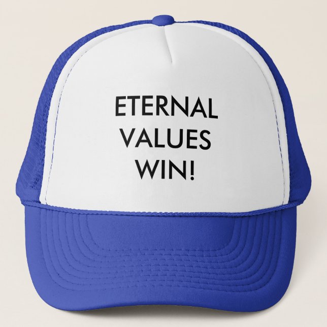 GORRA DE CAMIONERO TRIUNFO ETERNO DE LOS VALORES (Anverso)
