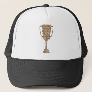 Gorra De Camionero TROFEO del oro: Celebración de la recompensa del