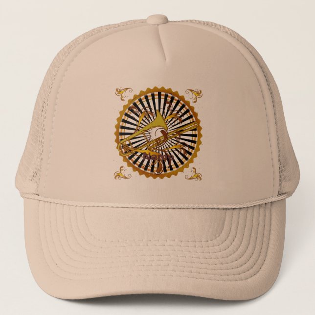 Gorra De Camionero Trombone Swirls (Anverso)