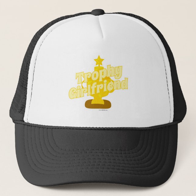 Gorra De Camionero Trophy Girlfriend Cheeky Humor Motto Personalizado (Anverso)