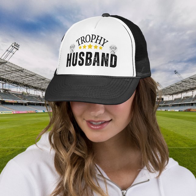 Gorra De Camionero Trophy Husband Dad Cap - Funny EmbroideTrucker Gor (Husband Dad Cap, Trophy Husband Embroidered Hat, Hot Dads Hat, Funny Dad Gifts, Fathers Day Gift)