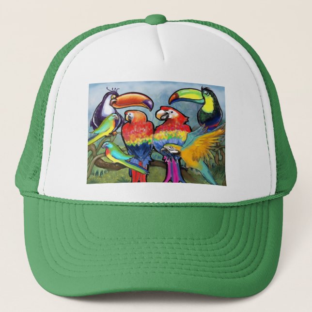 Gorra De Camionero Tropical Birds (Anverso)