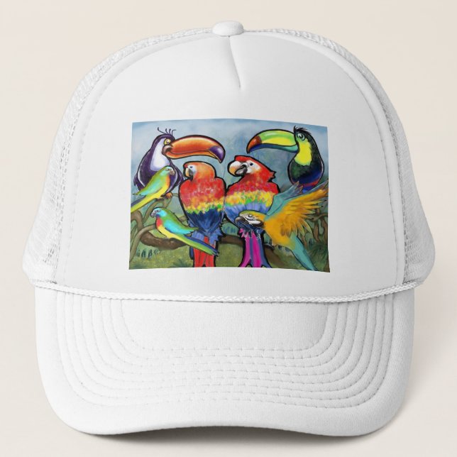 Gorra De Camionero Tropical Birds (Anverso)