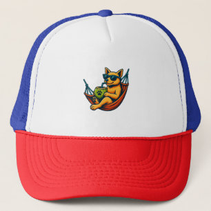 Gorra De Camionero Tropical Pup Vibes