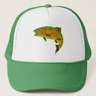Gorra De Camionero Trucha arco iris de hoja de lápiz 1