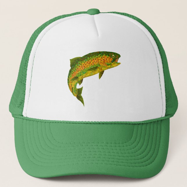 Gorra De Camionero Trucha arco iris de hoja de lápiz 4 (Anverso)