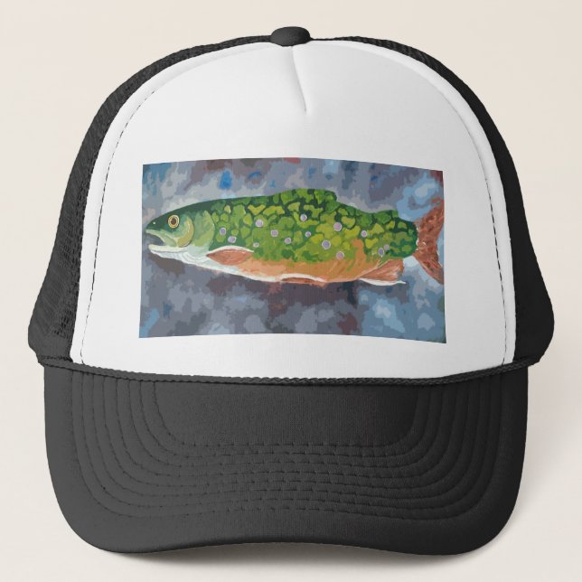Gorra De Camionero Trucha de arroyo (Anverso)