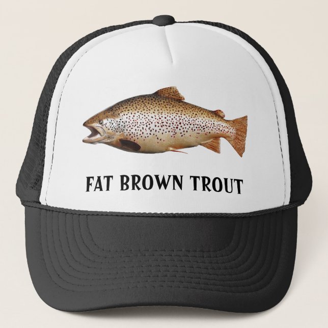 Gorra De Camionero Trucha de Brown grande (Anverso)