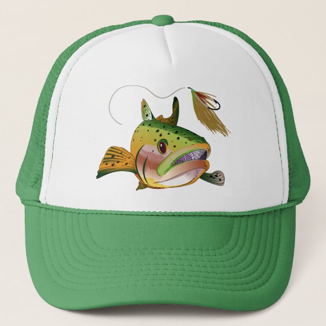 Gorra De Camionero Trucha y mosca (Anverso)