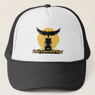 Gorra De Camionero Truck Guardian Angel Protection Faith Road Journey