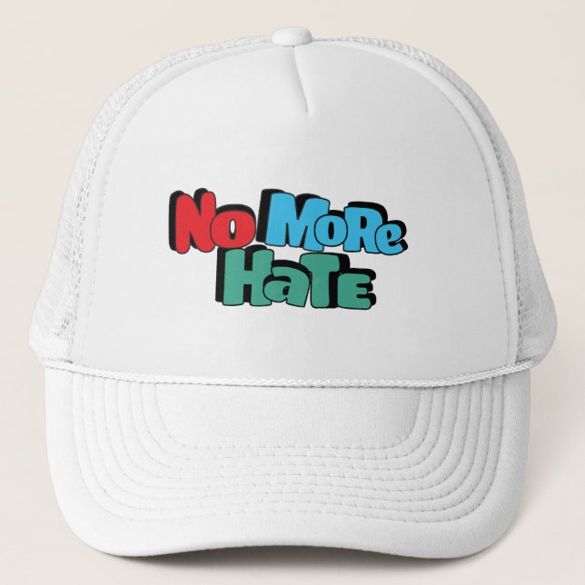 Gorra De Camionero Trucker Cap: No más odio (Anverso)