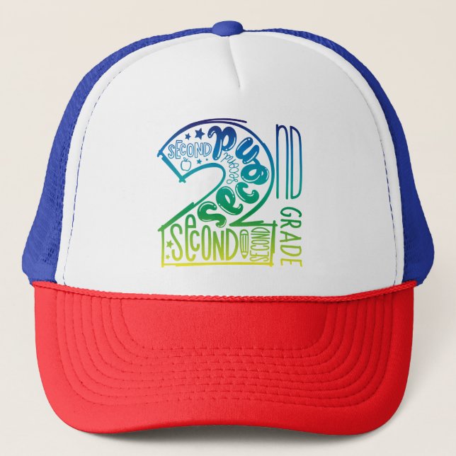 Gorra De Camionero Trucker Hat diseño 2º grado (Anverso)