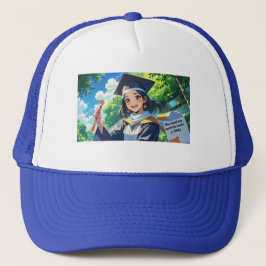Gorra De Camionero Trucker Hat- Graduation Funny Quote.
