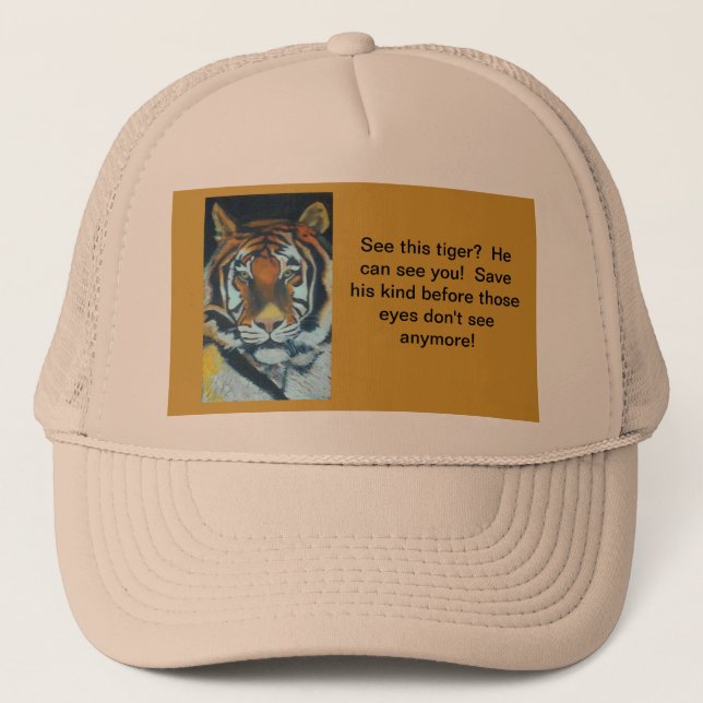 GORRA DE CAMIONERO TRUCKER HAT GUARDAR EL TIGRE (Anverso)