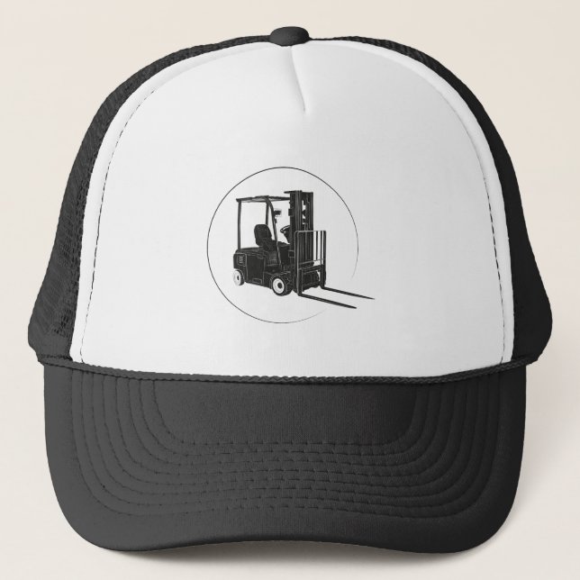 Gorra De Camionero Truckerkappe mit Gabelstapler Grafik - Perfekt  (Anverso)