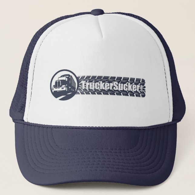 Gorra De Camionero TruckerSucker tire tread icon - trucker hat - blue (Anverso)