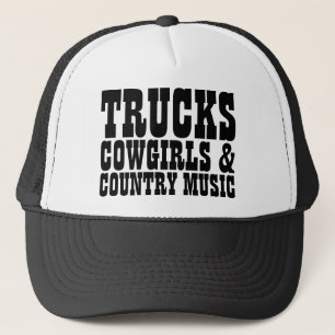 Gorra De Camionero Trucks Cowgirls Country Music